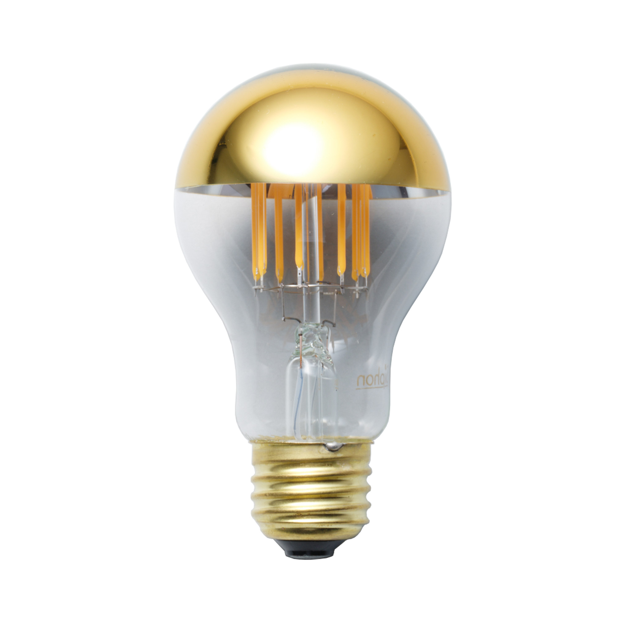 ミラーLED電球 φ60(E26)45W相当 ゴールド 2700K電球色 LT-BB007-04-G141
