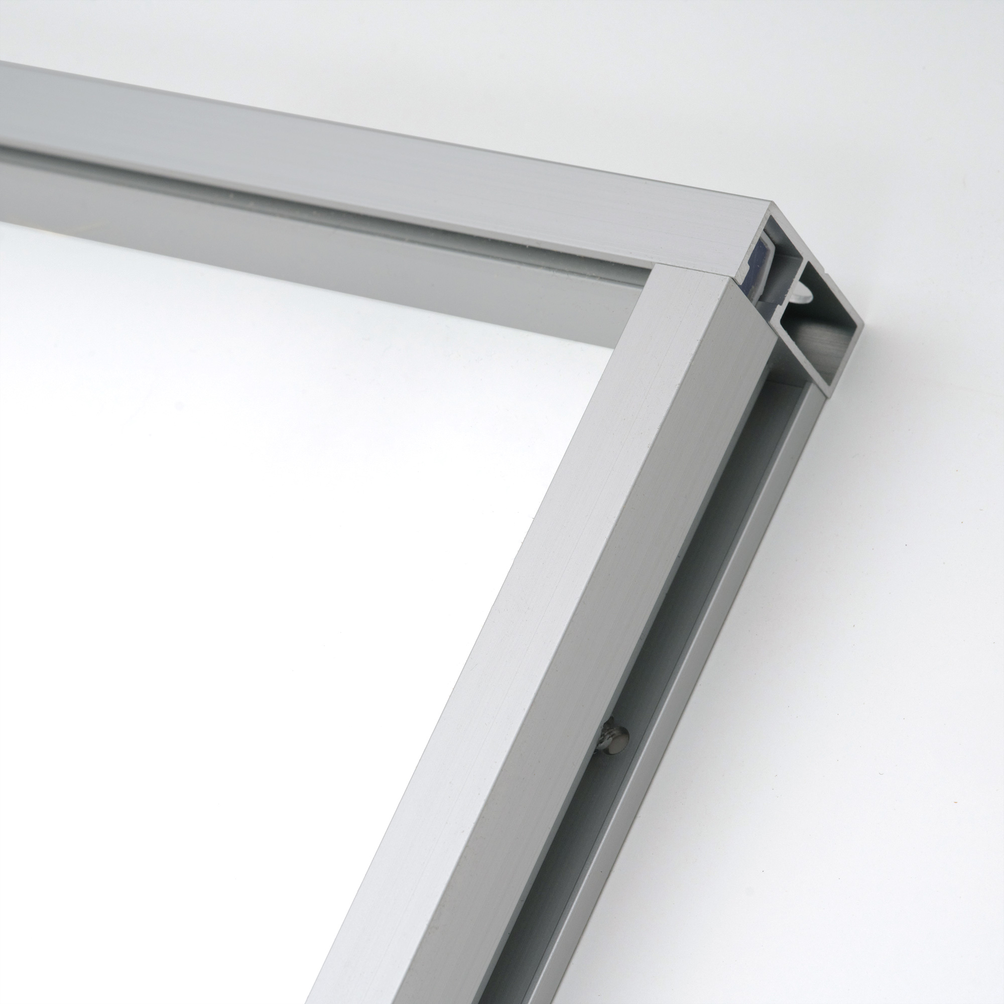 室内アルミサッシ 回転窓＋FIX窓 シルバー ガラス DW-DR013-19-G201 FIX窓の面材（裏）