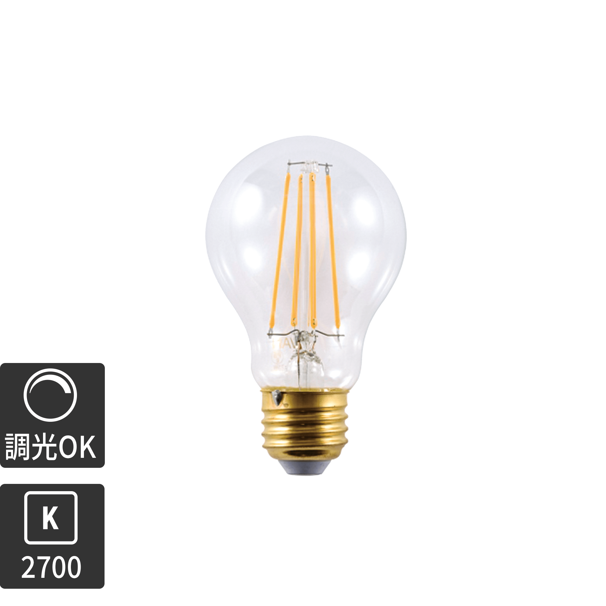 ビンテージLED電球 LED一般電球型(E26)60W相当