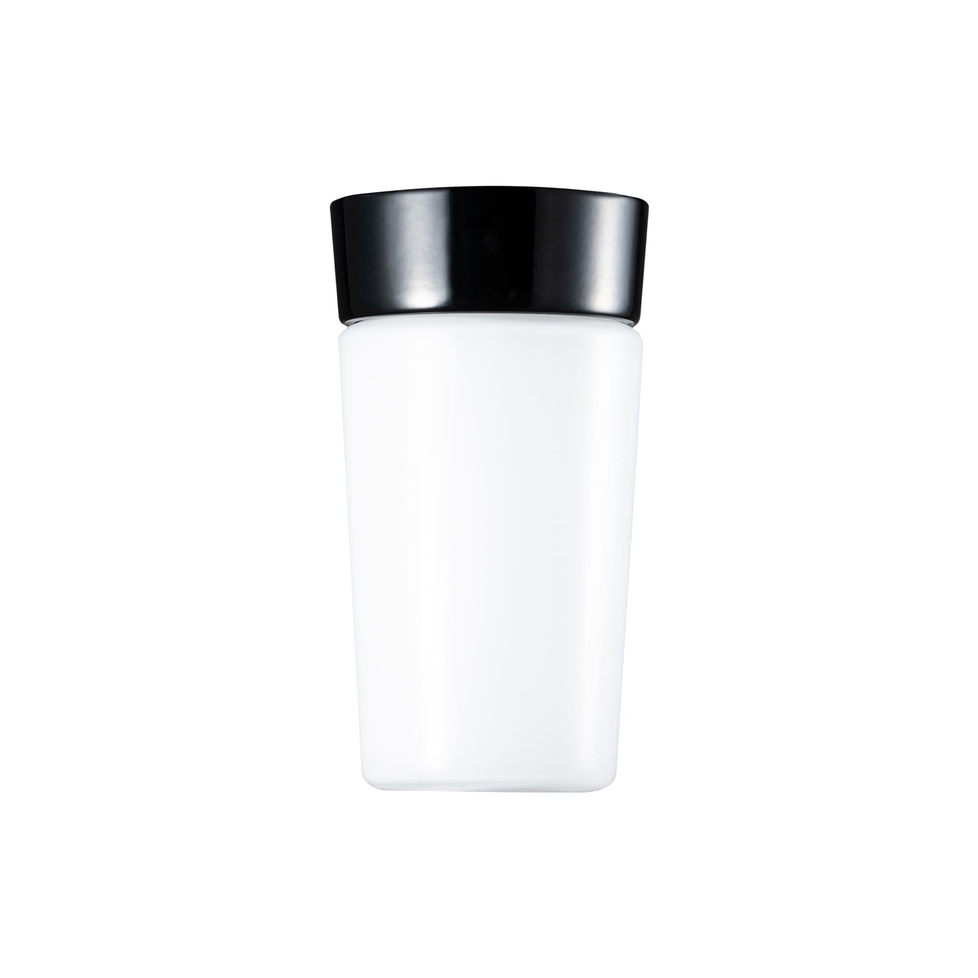ミルクガラス照明 ブラック 円筒（角） LT-BR005-10-G141 タンブラーグラスのような円筒（角）