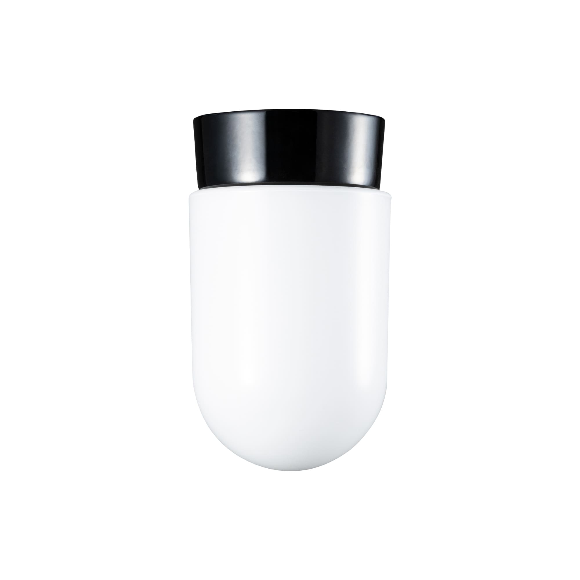 ミルクガラス照明 ブラック 円筒（丸） LT-BR005-11-G141 カプセルのような円筒（丸）