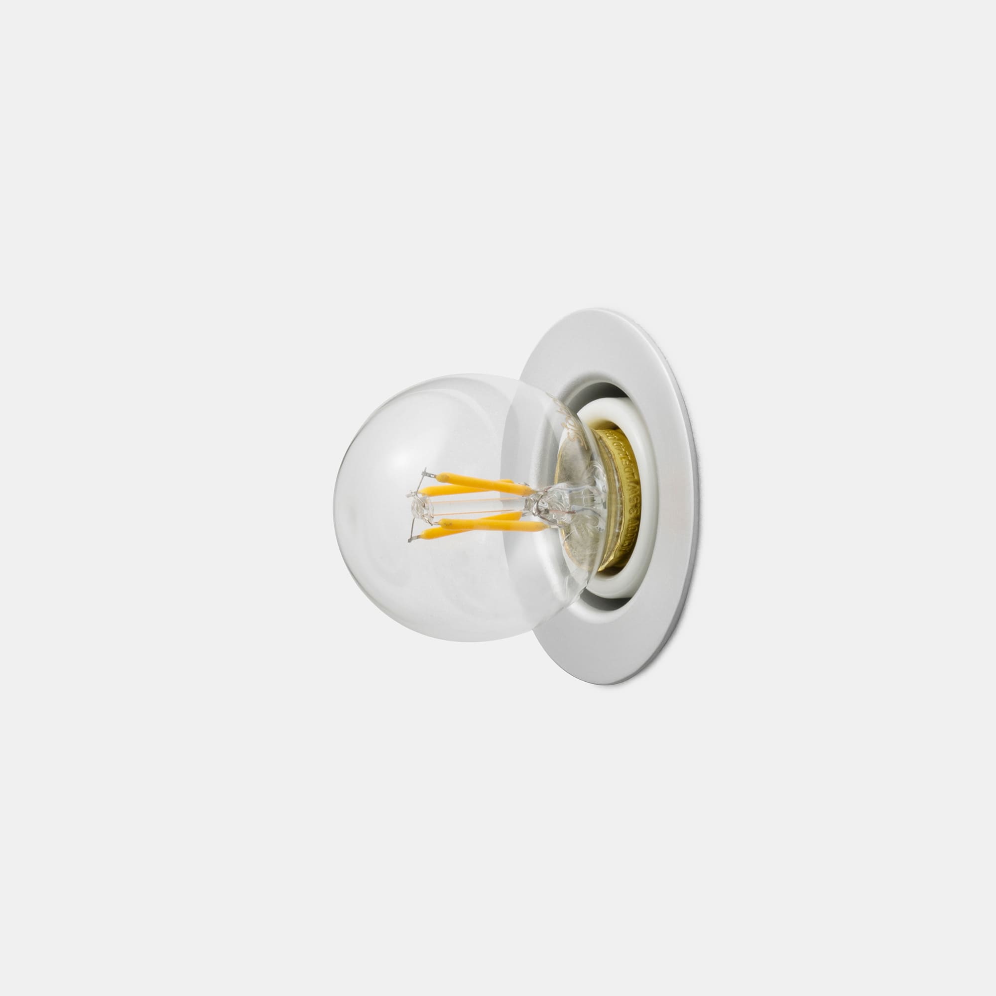 フラットレセップ E26 アルミ LT-BR019-06-G141 ビンテージLED電球 LEDボール50(E26)40W相当との組み合わせ