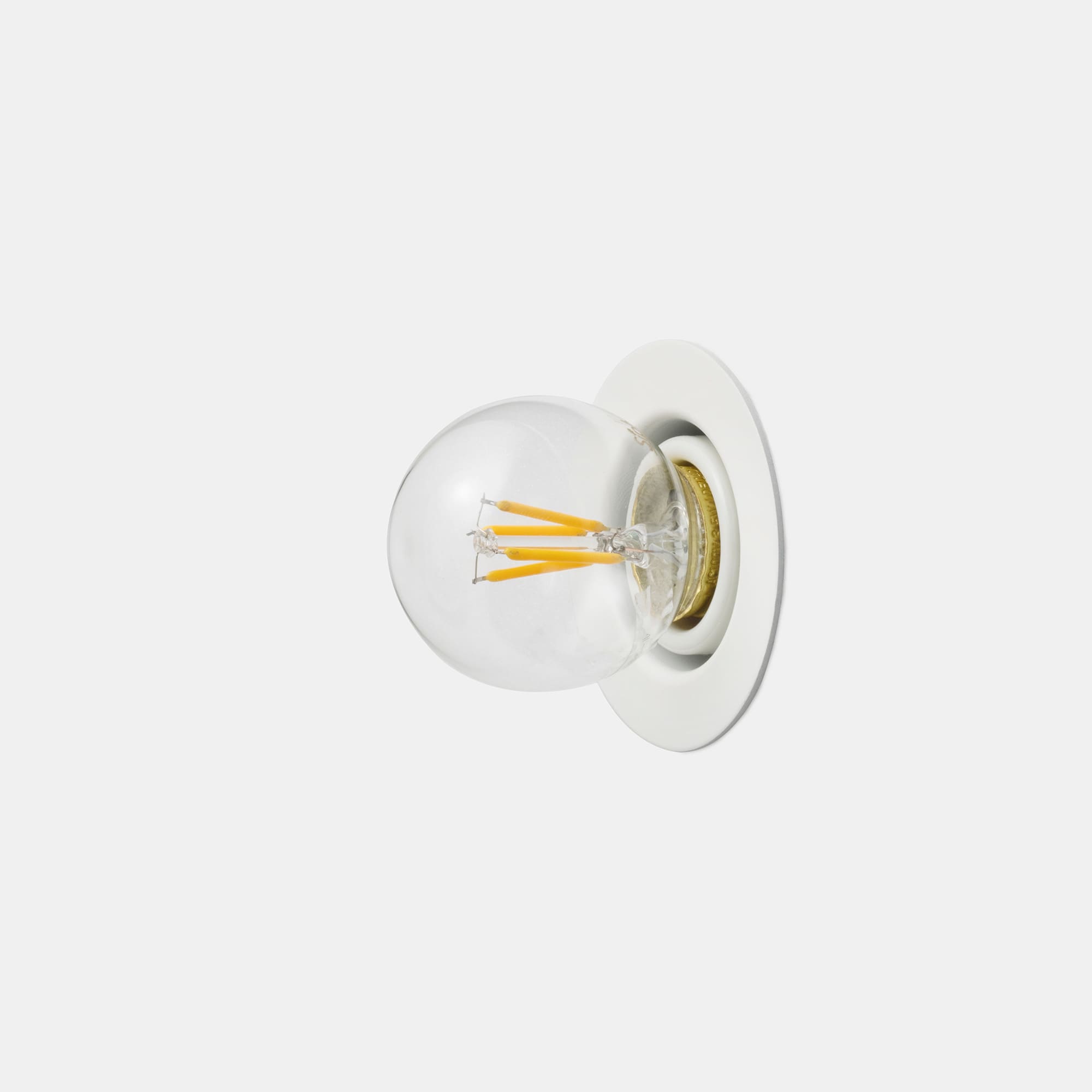 フラットレセップ E26 ホワイト LT-BR019-05-G141 ビンテージLED電球 LEDボール50(E26)40W相当との組み合わせ