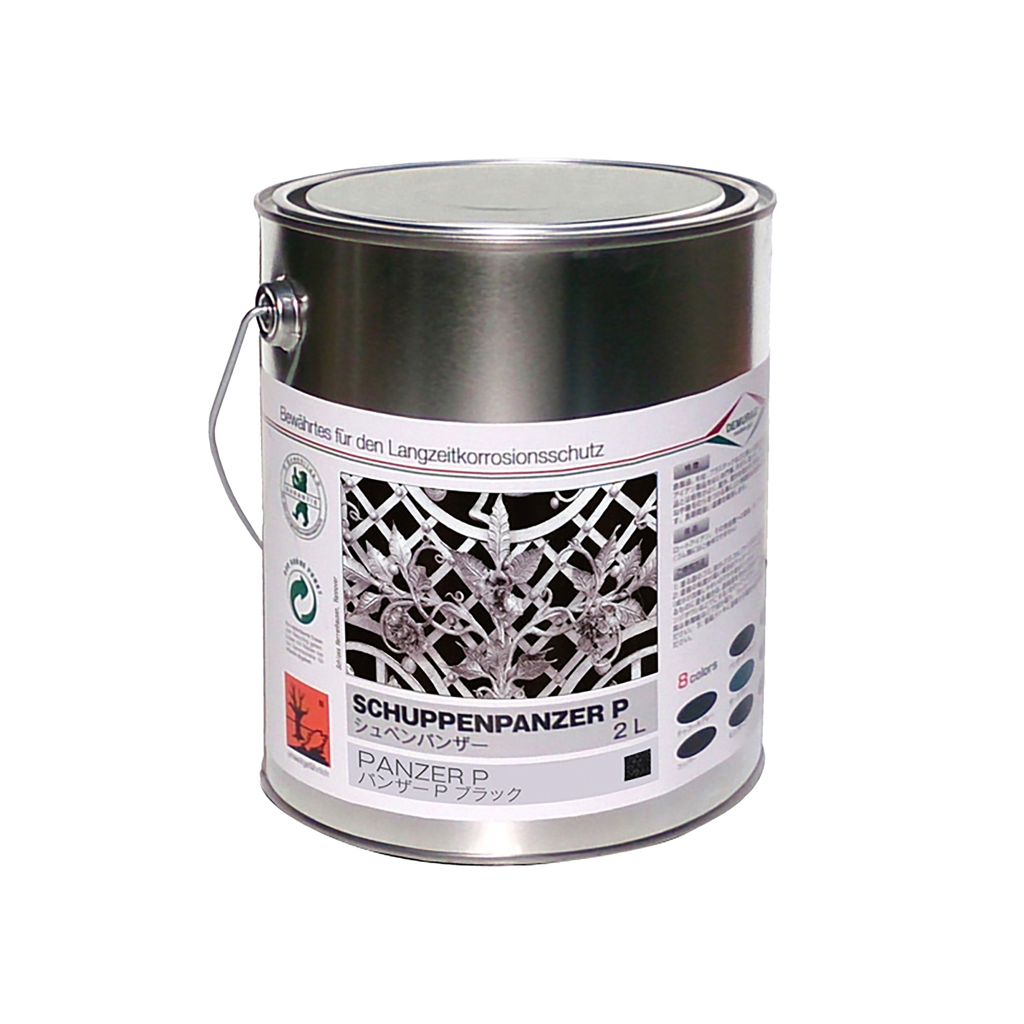 アイアン塗料 2L缶（ブラック） PT-OT001-04-G044 SHUPPENPANZER（シュッペンパンザー）というドイツ製のラッカー系塗料です