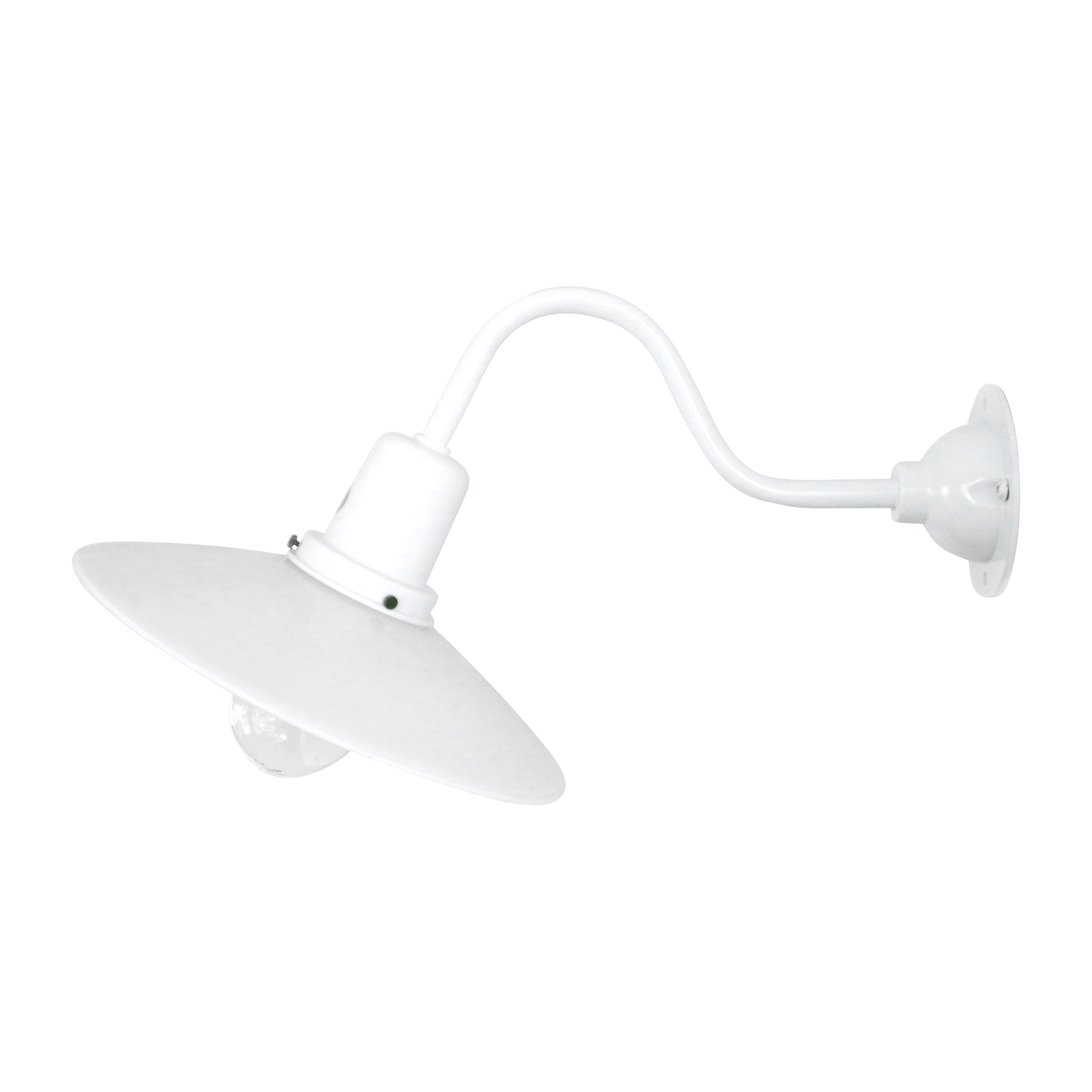 レトロブラケットライト 斜めアーム 乳白×ホワイト
