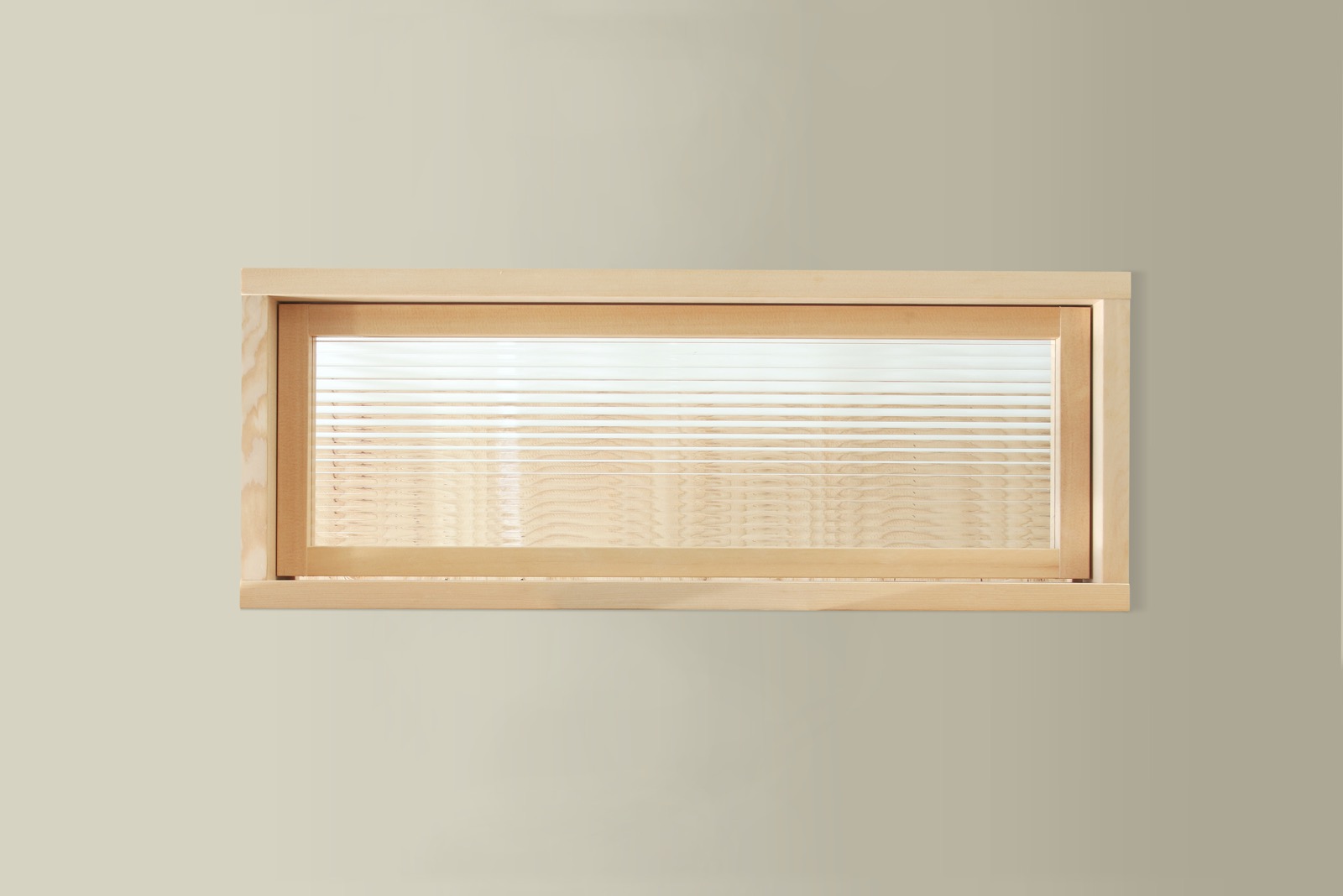 木製室内窓 横長1連 押し出しタイプ DW-DR008-03-G164 追加料金にてモールガラスにもできます