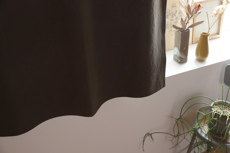 帆布カーテン ハトメ スタイル オールドカーキ | DW-CB008-06-G114