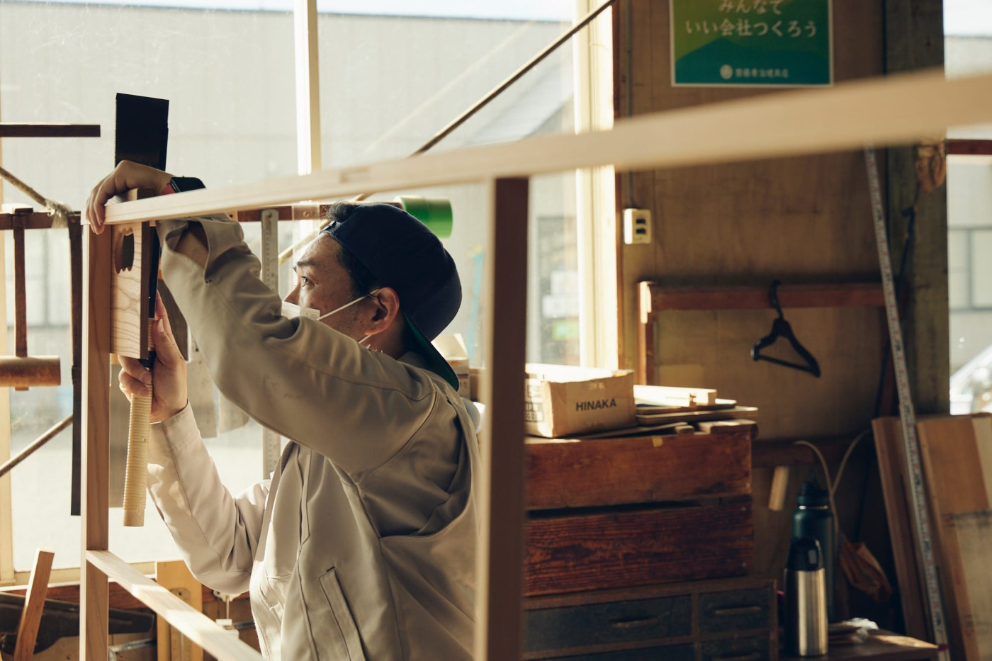 1mmの誤差もなく一枚一枚組み上げています(撮影:Masanori Kaneshita)