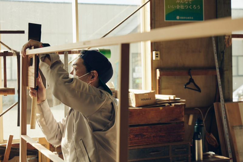 1mmの誤差もなく一枚一枚組み上げています（撮影：Masanori Kaneshita）
