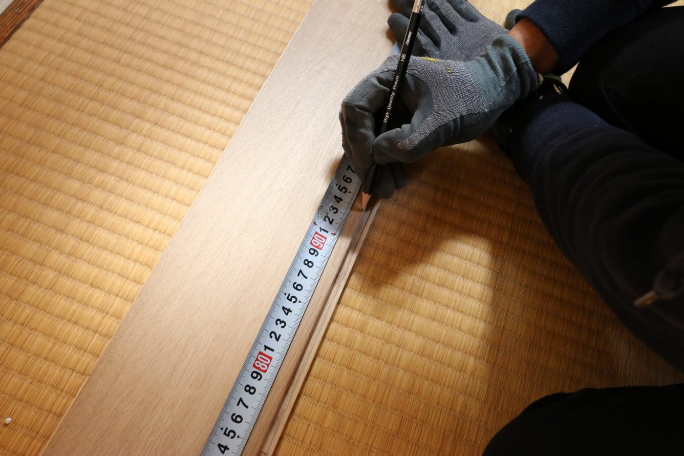 畳の上からフローリングを敷いてみた！26