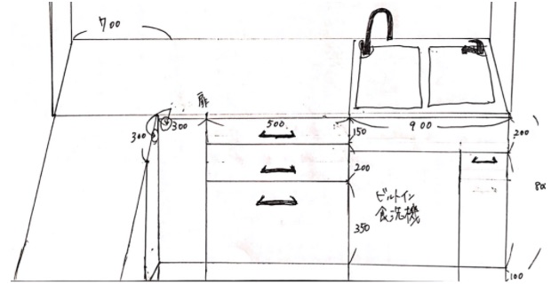 理想のL型キッチンを求めて1