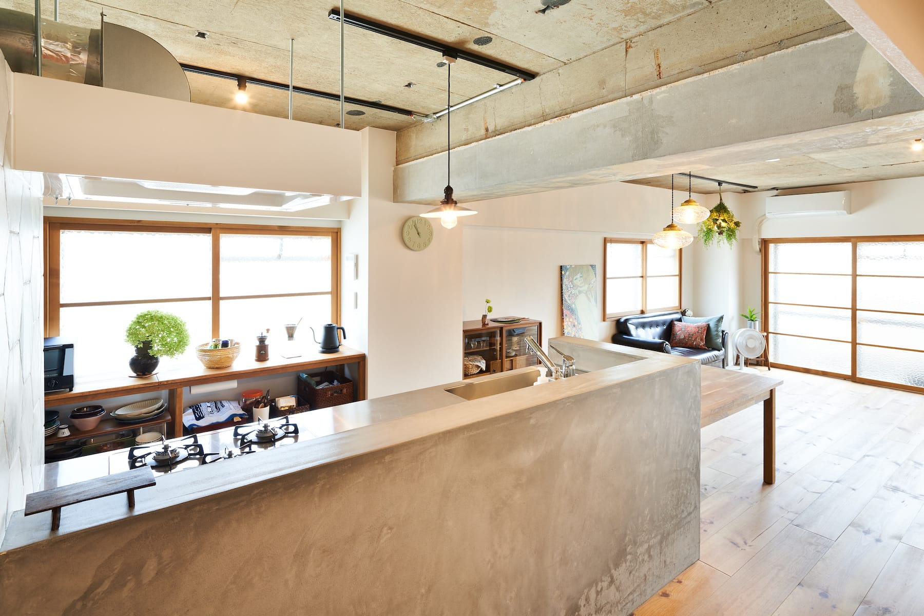 キッチンワゴン　モルタル　天板 KITCHEN WAGON / MORTAR , NATURAL /キッチンワゴン / 収納ワ