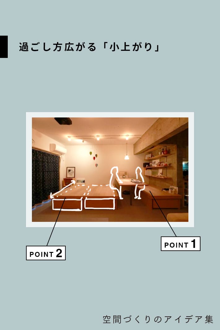 「小上がり」で空間をアレンジ。過ごし方に広がりを