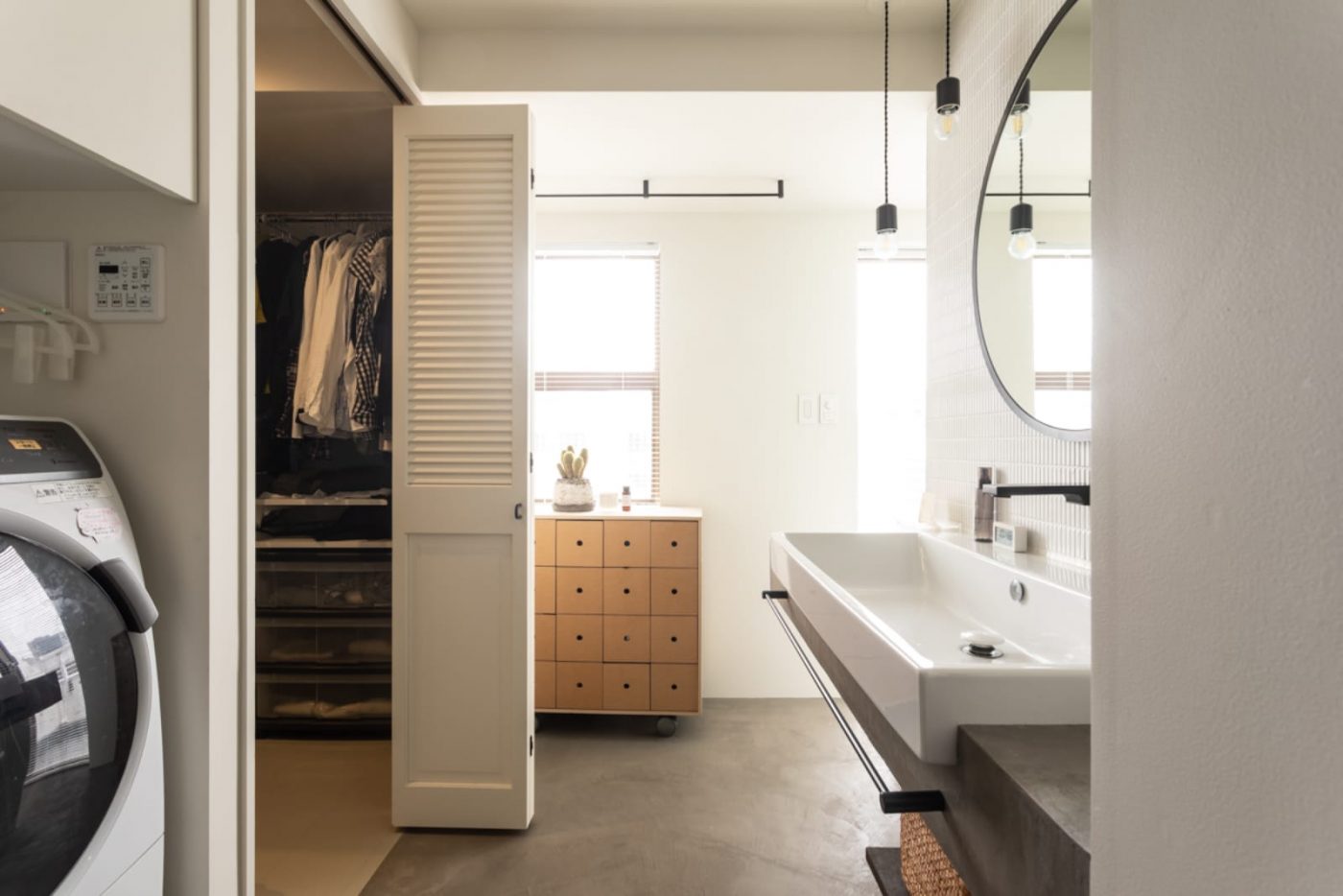 洗面室をもっと自由に！ 開放的な洗面空間の作り方13