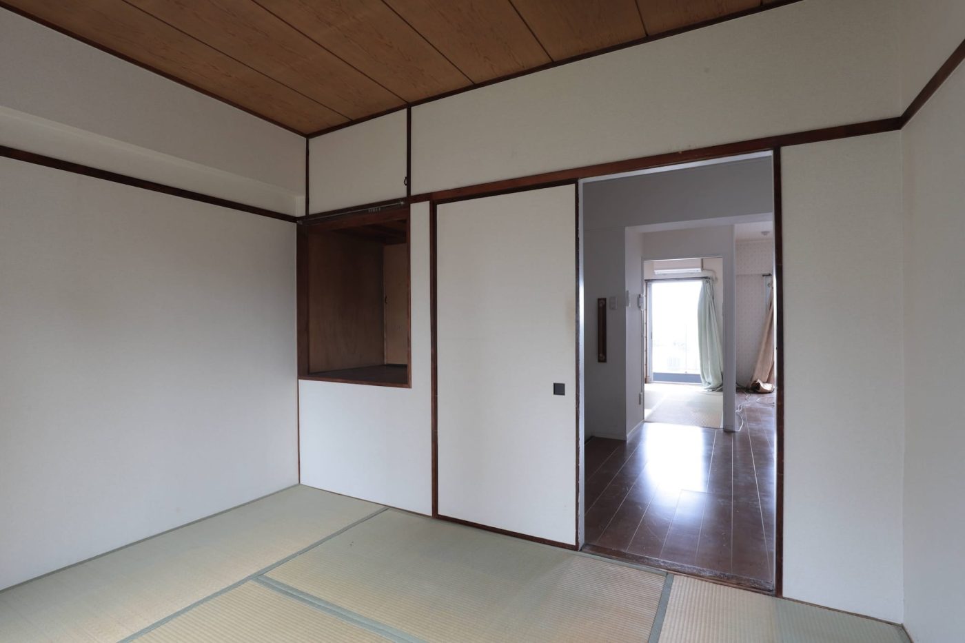 和室の天井を切って、折り上げ天井にリメイクしてみた！7