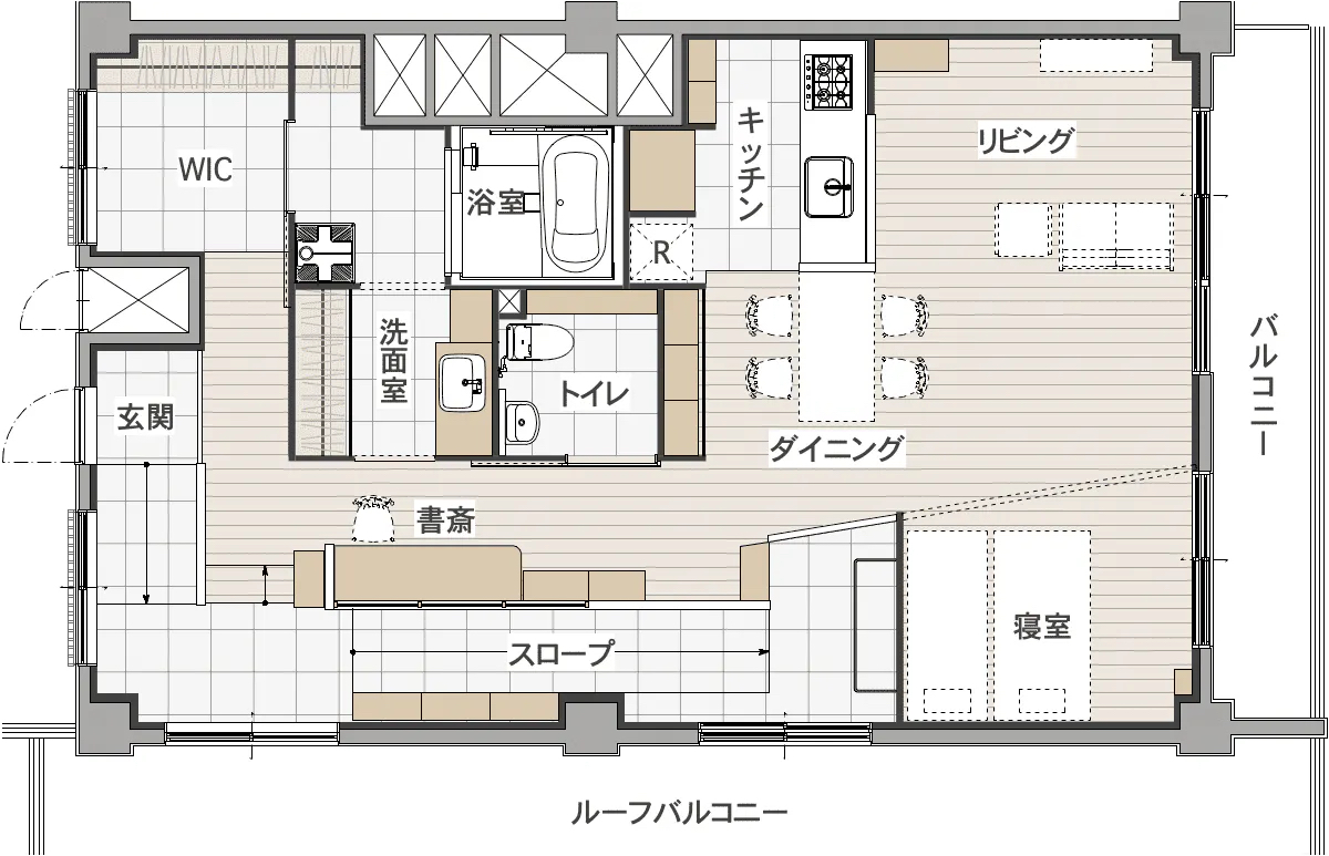 家族みんなが過ごしやすい、暮らしに溶け込むバリアフリー1
