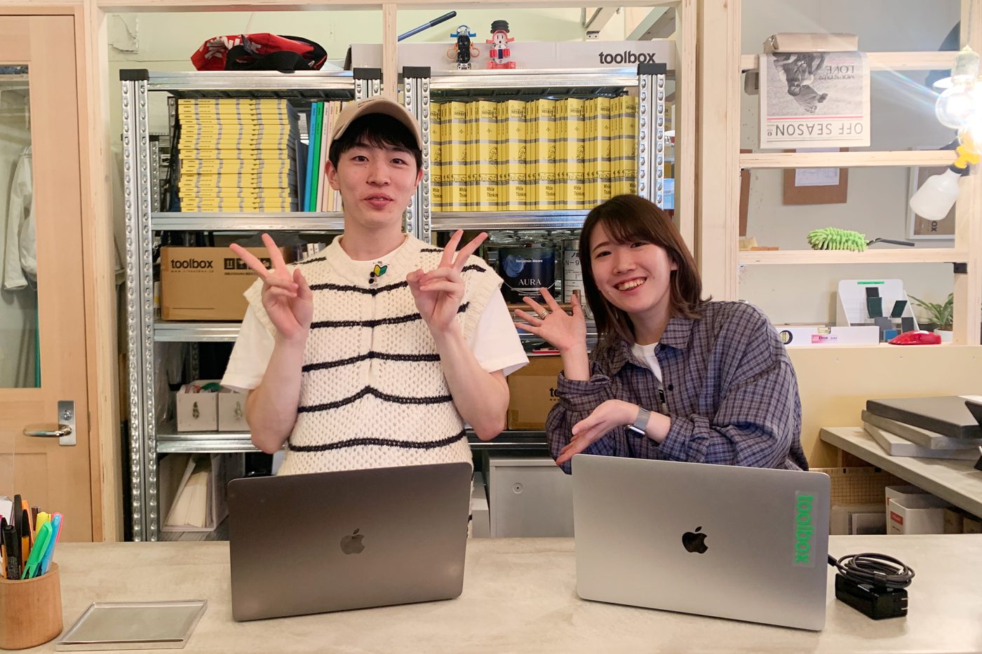 出勤初日。業務に慣れるまではとっても緊張したそう。