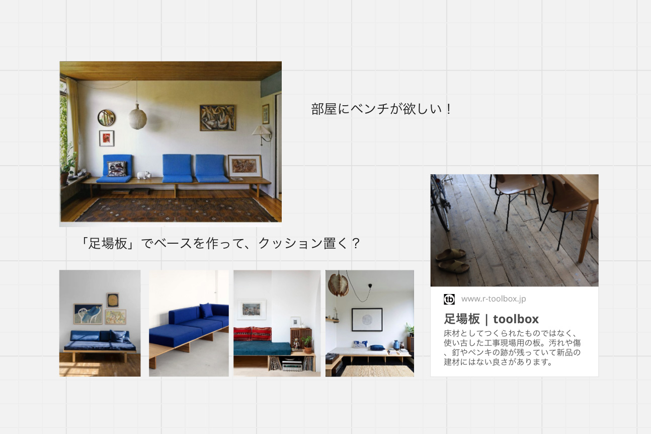 収納にもなる​​「ソファ風ベンチ」をつくってみた！9