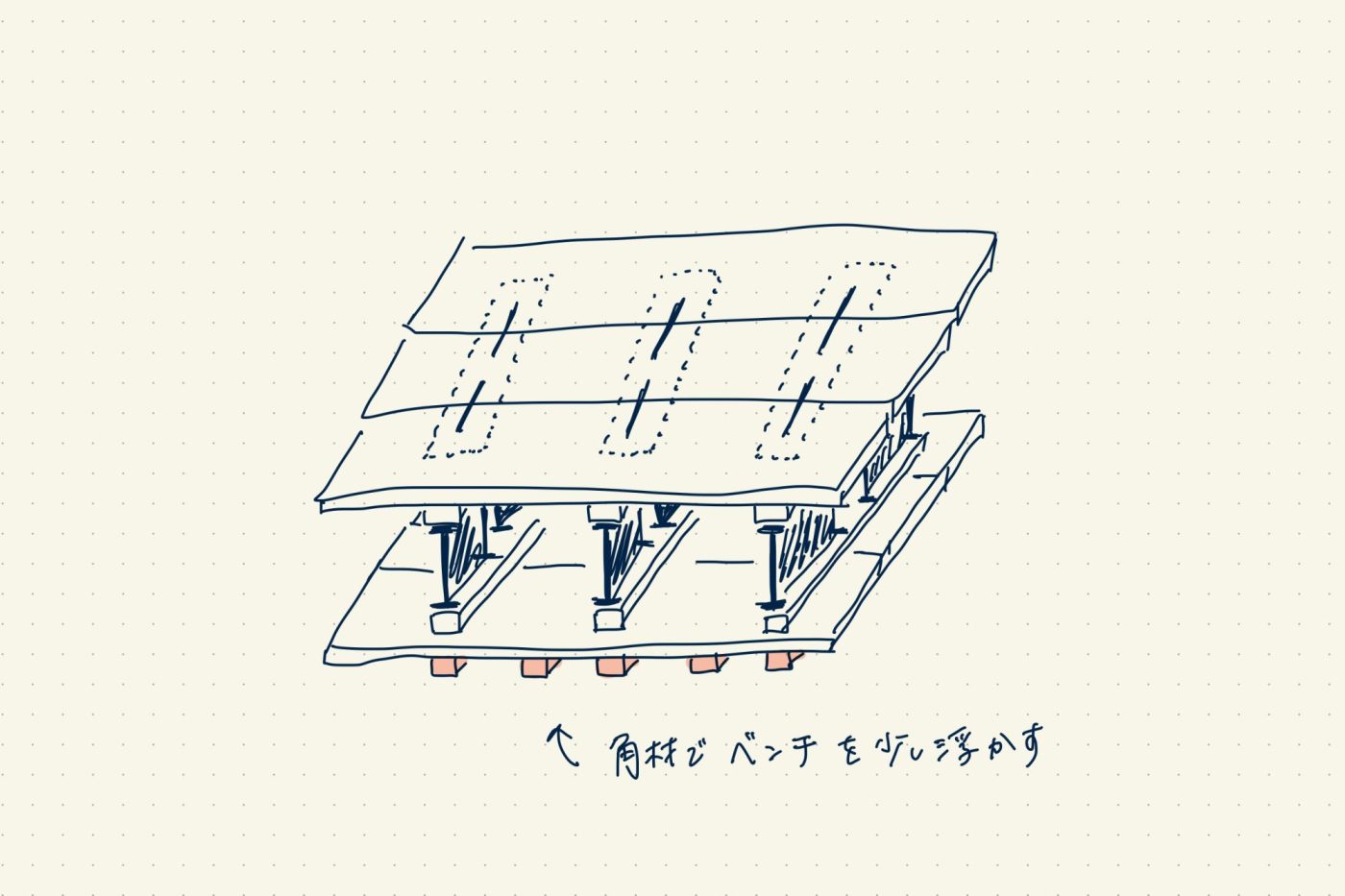 収納にもなる​​「ソファ風ベンチ」をつくってみた！21