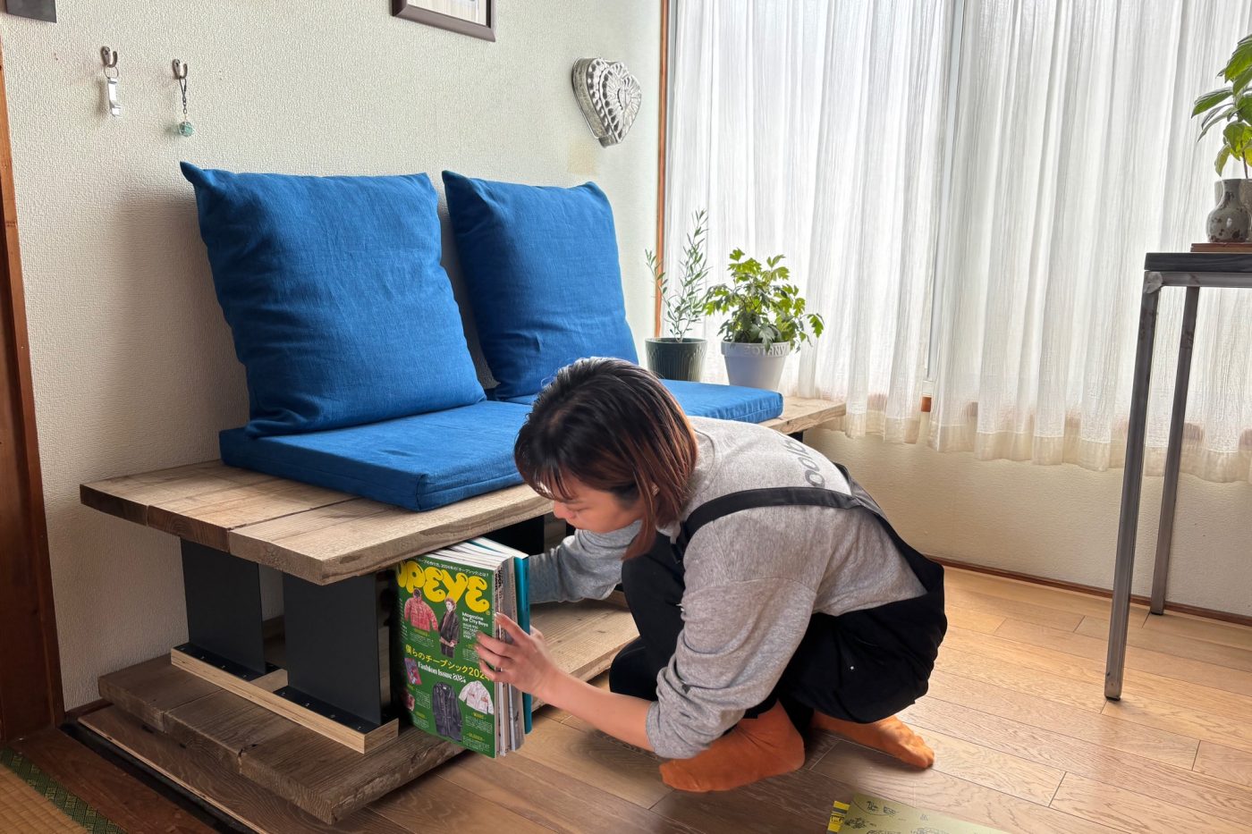 収納にもなる​​「ソファ風ベンチ」をつくってみた！118