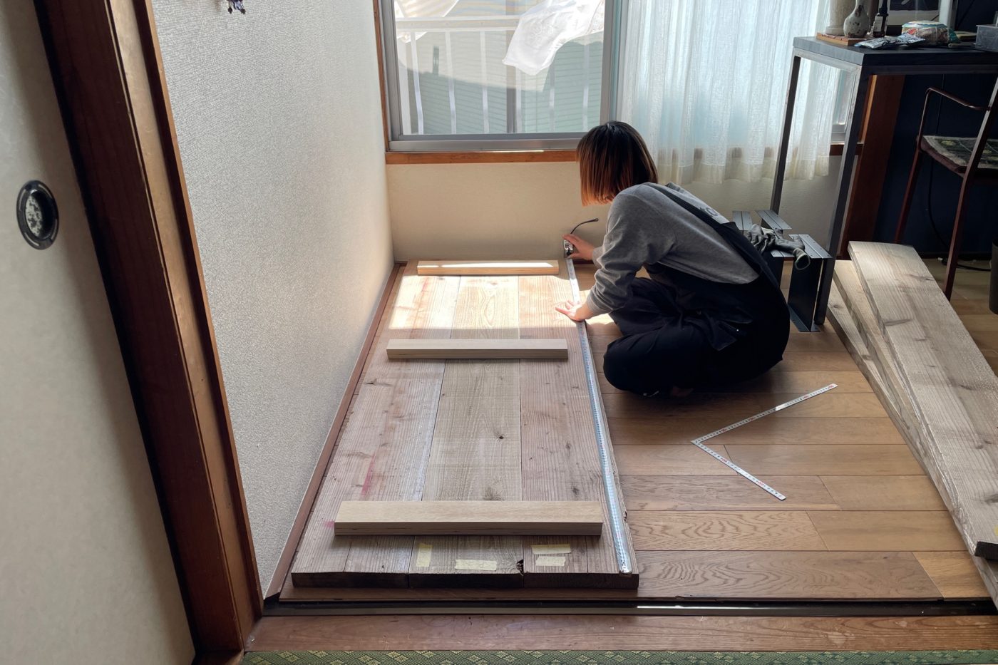 収納にもなる​​「ソファ風ベンチ」をつくってみた！75