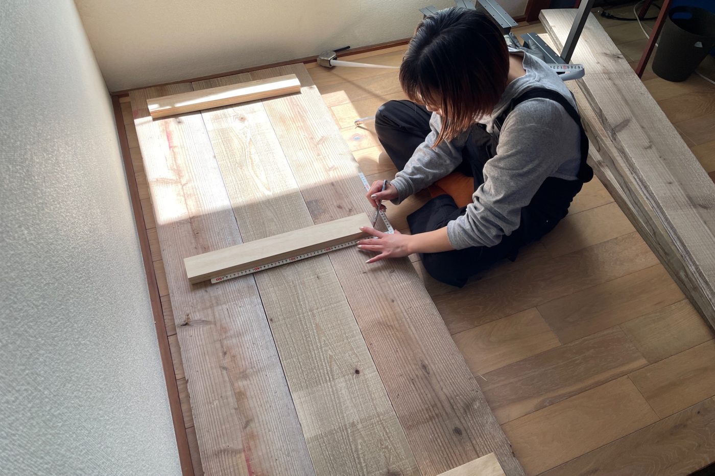 収納にもなる​​「ソファ風ベンチ」をつくってみた！79