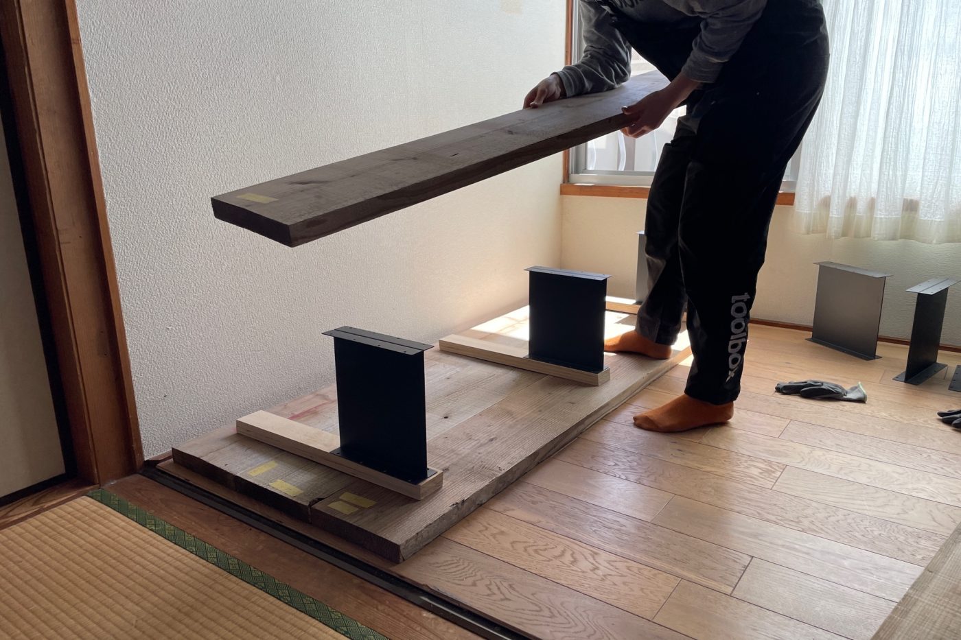 収納にもなる​​「ソファ風ベンチ」をつくってみた！71