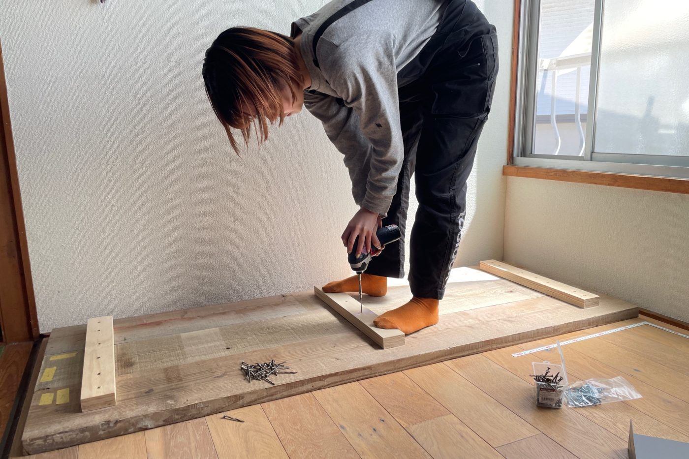 収納にもなる​​「ソファ風ベンチ」をつくってみた！81