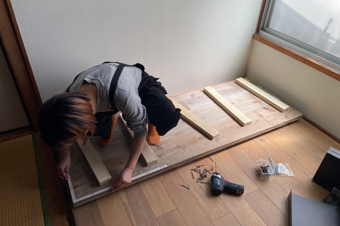 収納にもなる​​「ソファ風ベンチ」をつくってみた！89