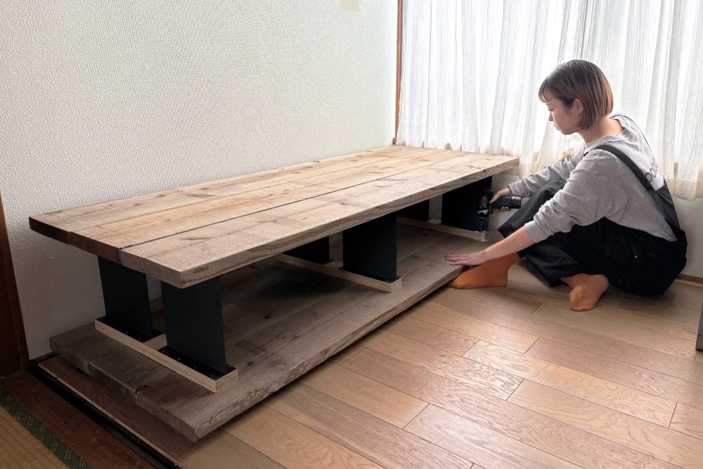 収納にもなる​​「ソファ風ベンチ」をつくってみた！