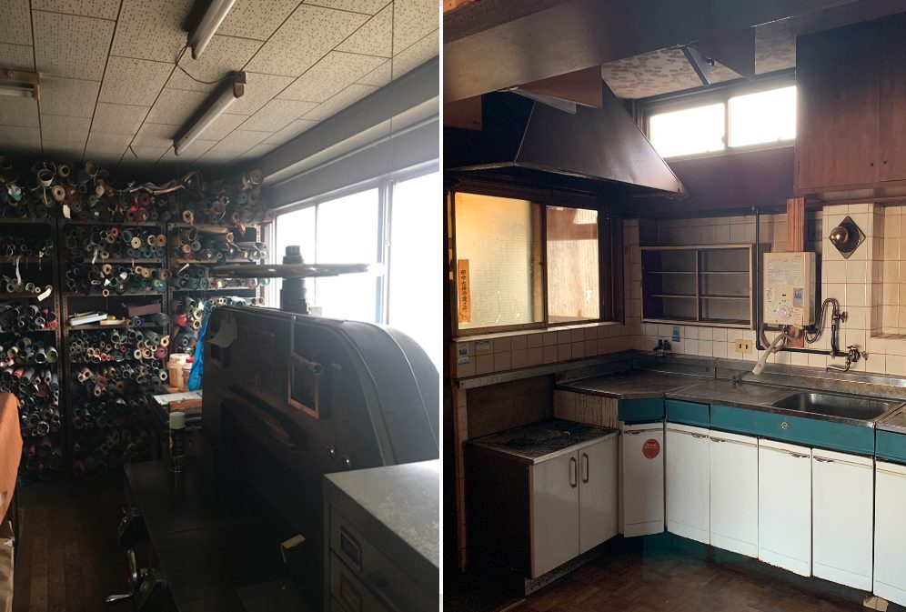 Before：1階が作業場、2・3階が住居として使われていた頃の風景。