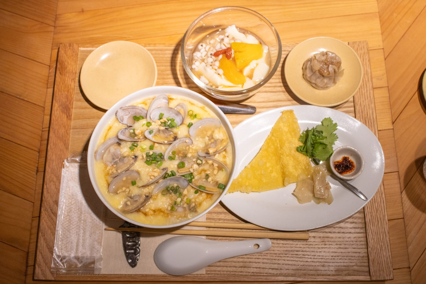 台湾のスイーツ、豆花でお口直し。胃はするすると受け入れてくれるのに完食した頃にはお腹いっぱい！