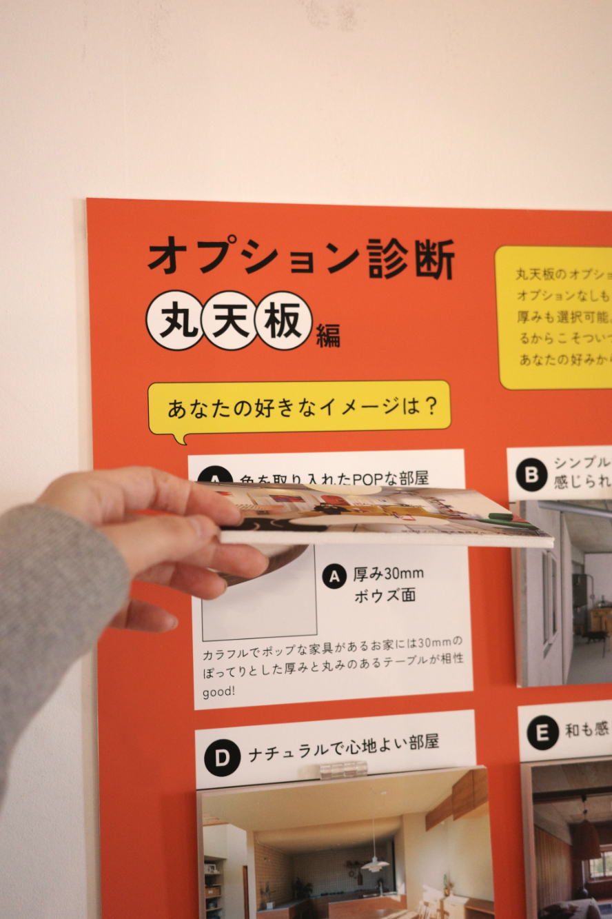 オプション診断は、写真をめくるとあなたにおすすめのオプションが見れる仕掛けもついています