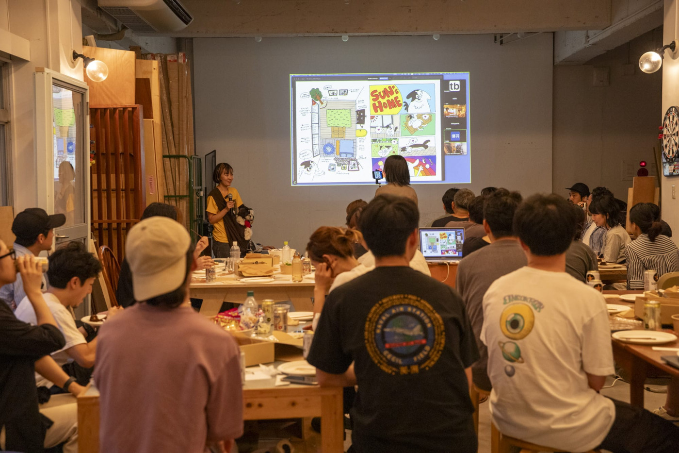 初参戦のショールームお姉さんのモモチは、愛犬のための家を発表。愛犬同伴で発表！