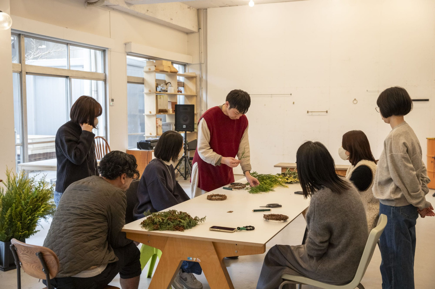 Hljóð 齋藤さんから基礎を学んで、あとは各自好きなものをつくりました。