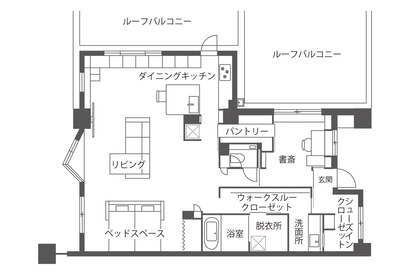「私たちに個室はいらない」。愛犬と暮らす姉妹が100㎡のマンションでたどり着いた、自分たちの“最適解”1