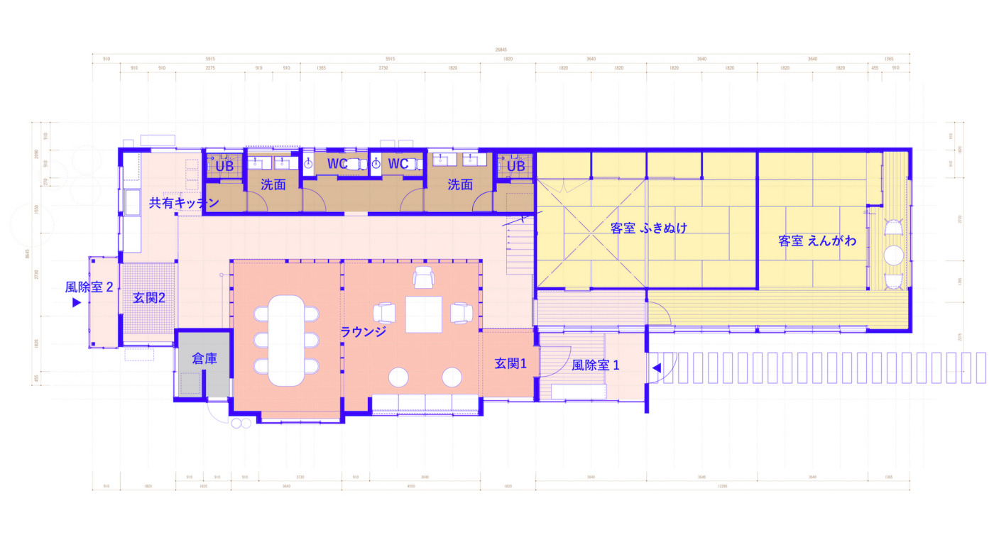 改装後の間取り