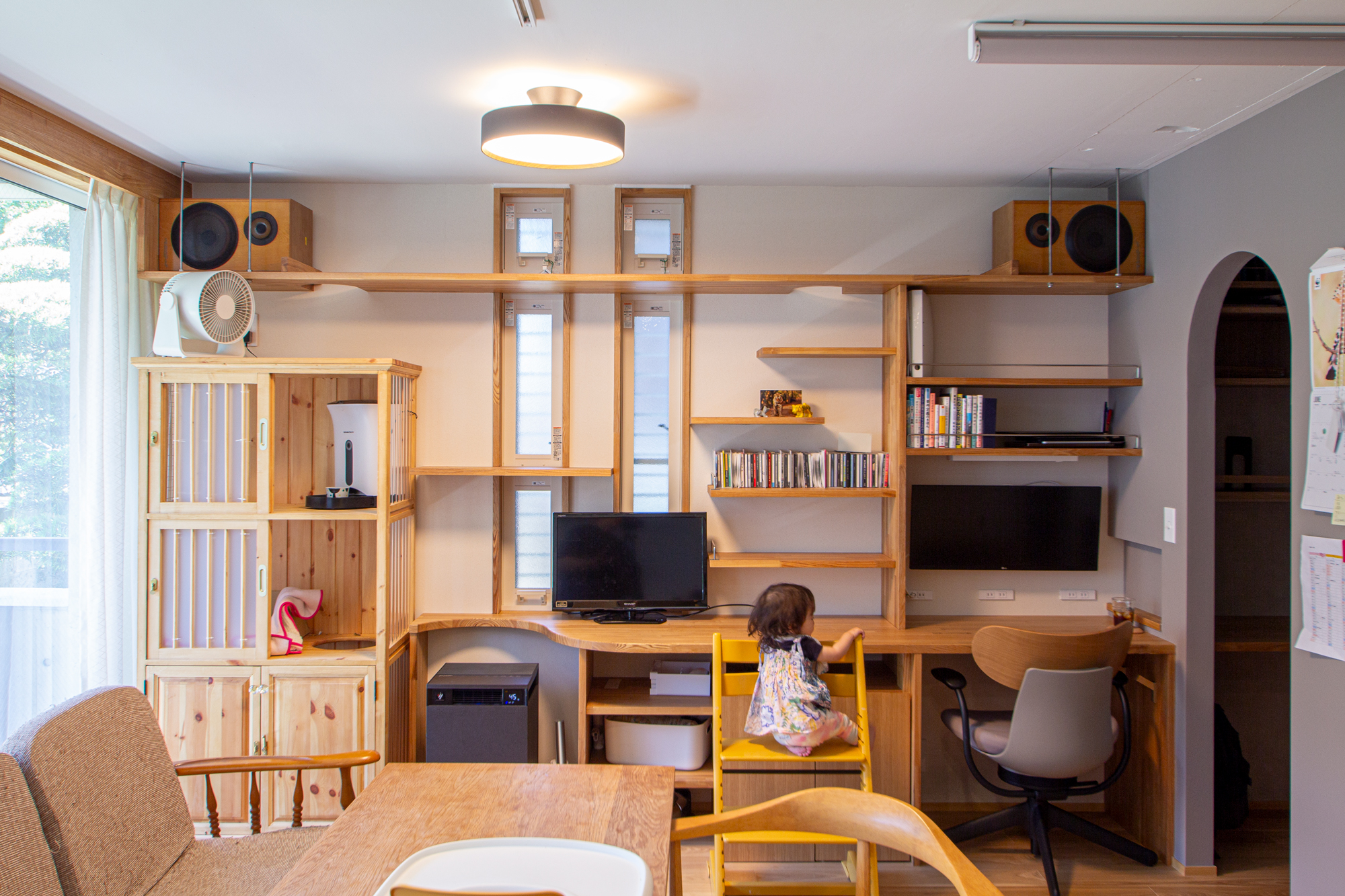 60㎡に4人＋猫、でも窮屈じゃない。用途を重ねて居場所をつくるマンションリノベ vol.2