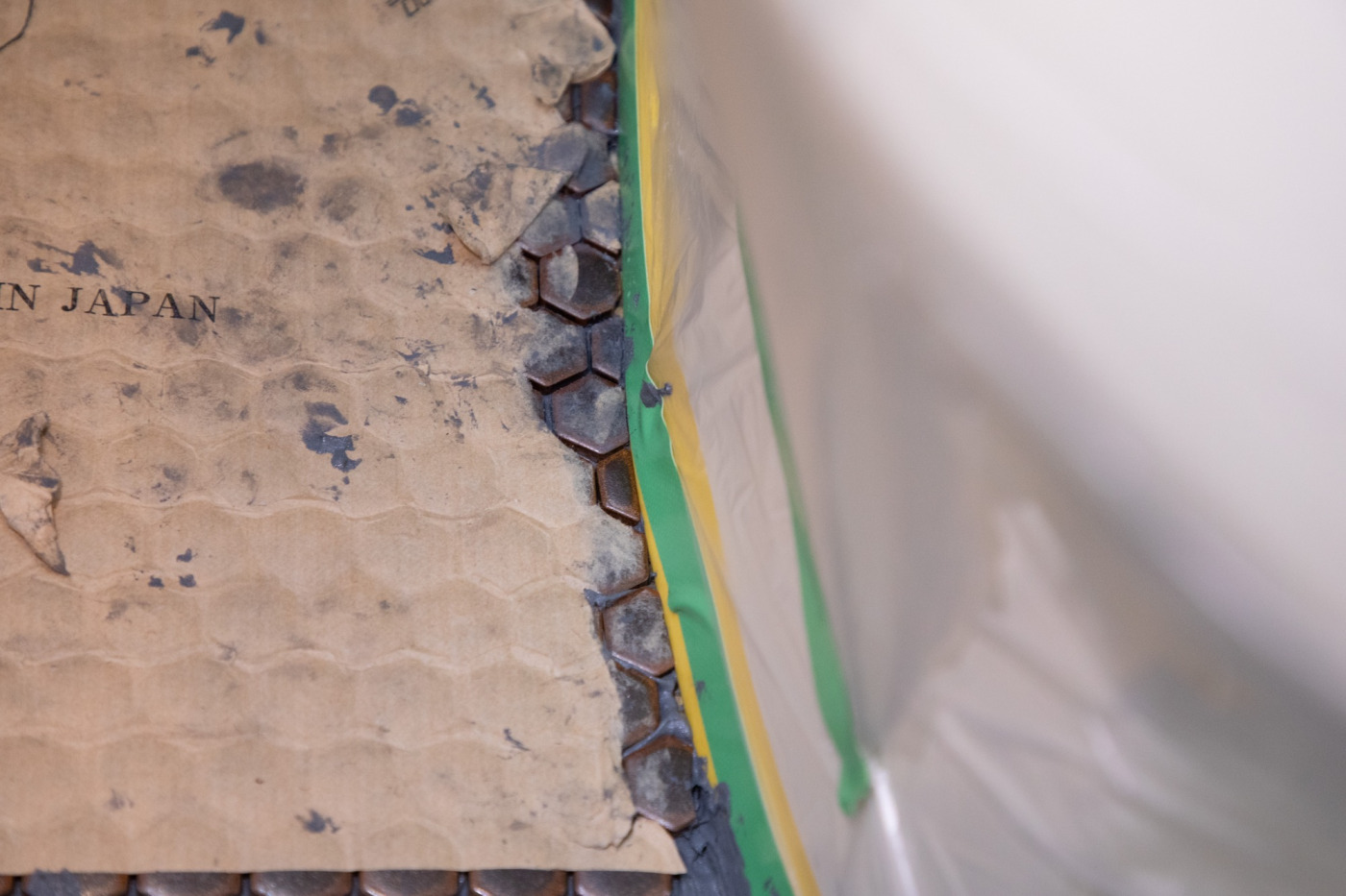 塩ビシートだった、築古戸建のトイレ床を『ハニカムタイル』に変えてみた！100