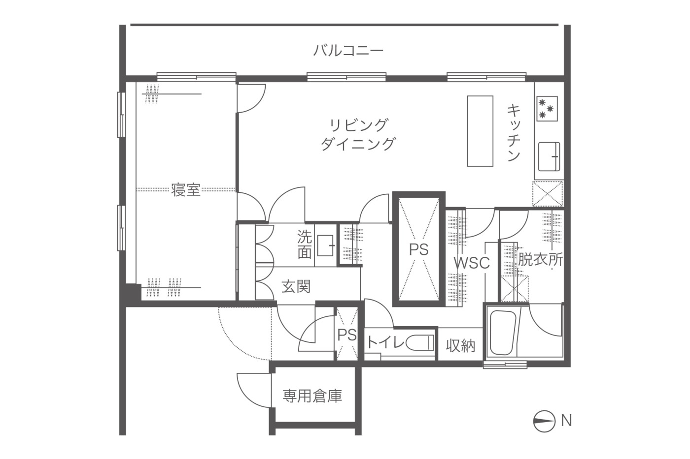 ホテルライクに暮らす。モノトーンに木の彩りを添えた、素材のコントラストが映える住まい1