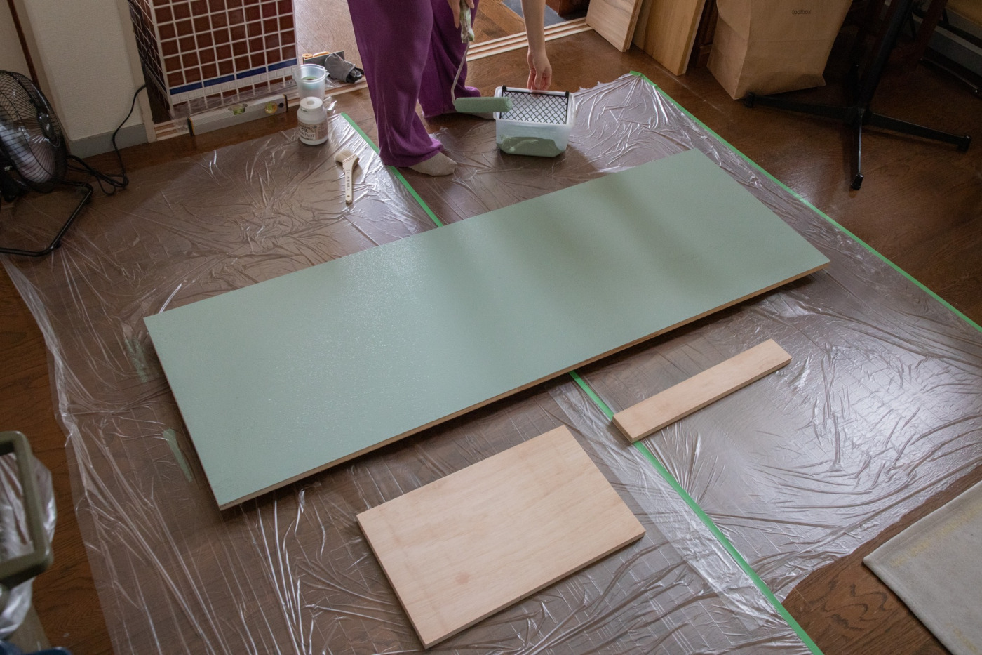 壁に穴を開けない「壁面収納DIY」。賃貸でもできる、立てかけ収納をつくってみた！31