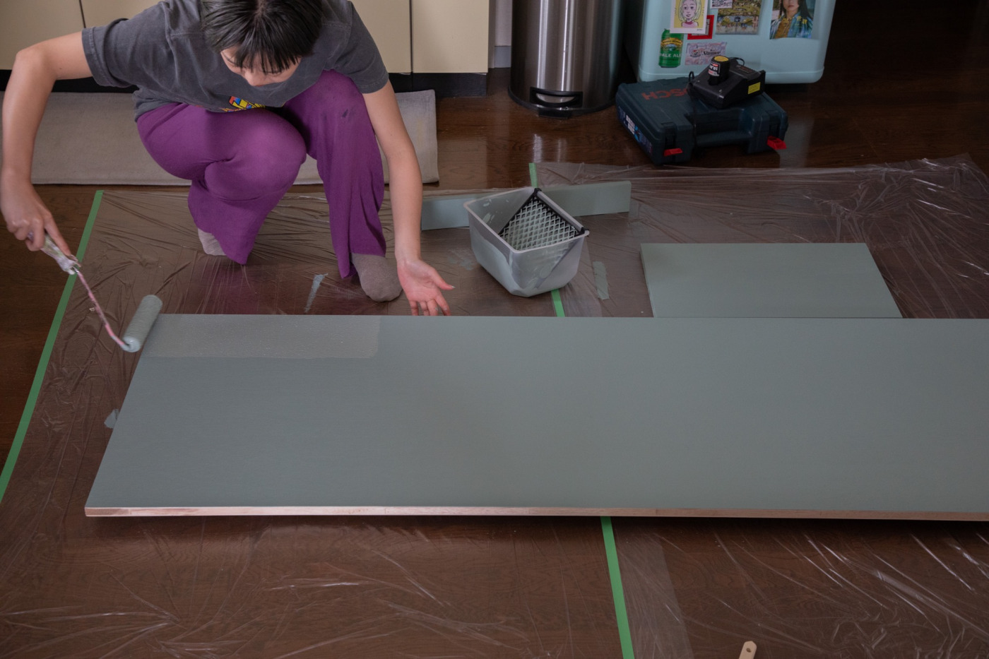 壁に穴を開けない「壁面収納DIY」。賃貸でもできる、立てかけ収納をつくってみた！39