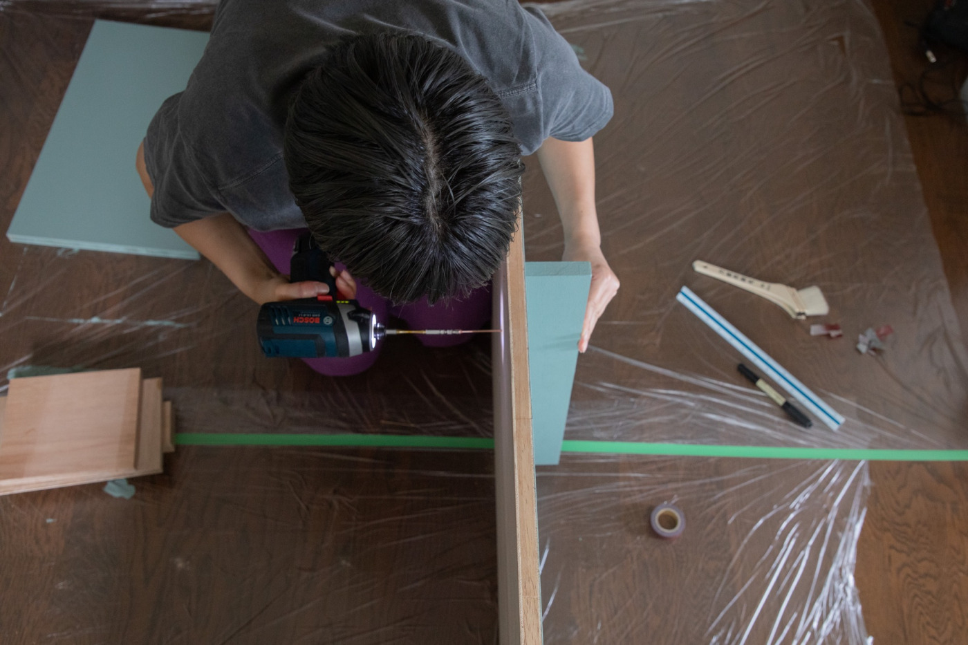 壁に穴を開けない「壁面収納DIY」。賃貸でもできる、立てかけ収納をつくってみた！79