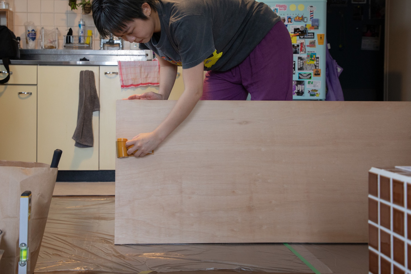 壁に穴を開けない「壁面収納DIY」。賃貸でもできる、立てかけ収納をつくってみた！19