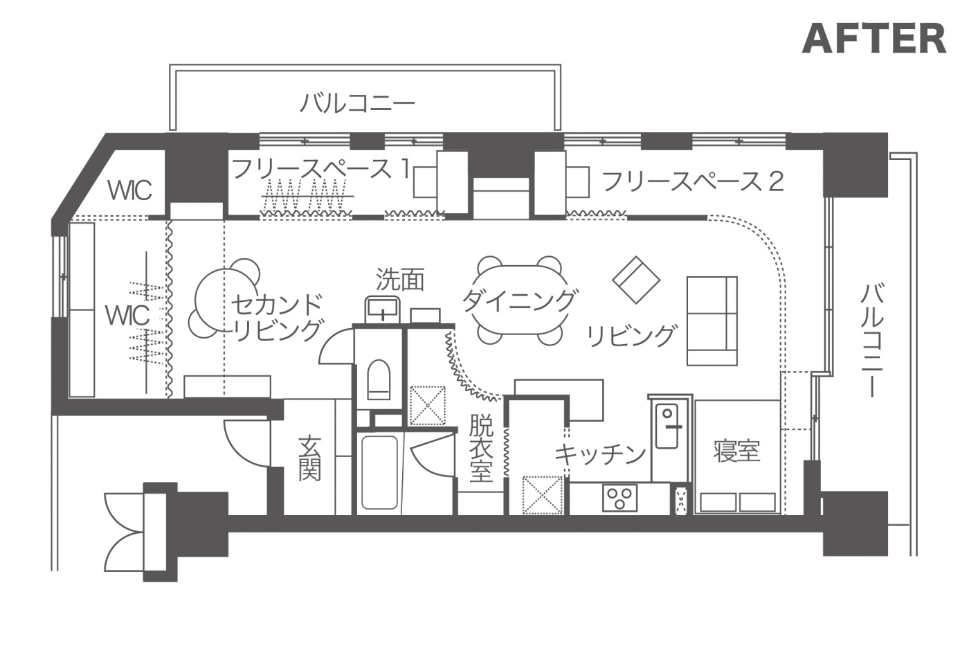 北欧のサマーハウスとアアルト邸に憧れて。ひとつながりの中に、いろんな居場所がある家1