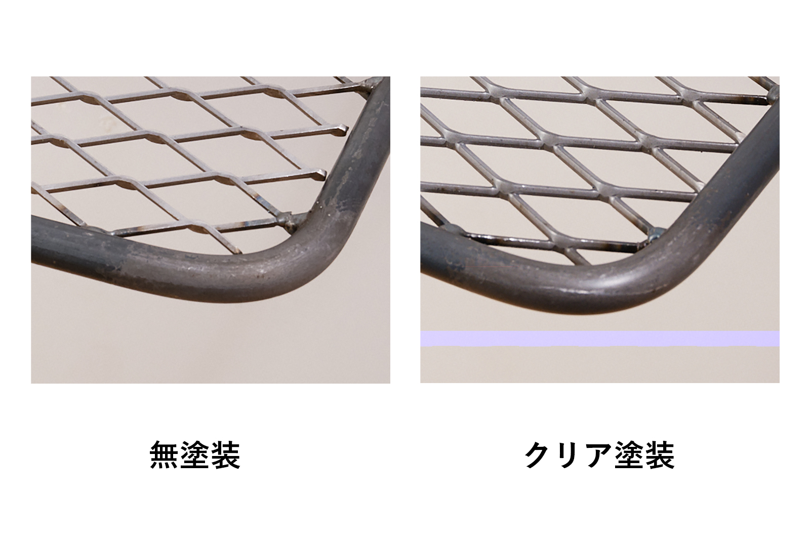 スチールラック 角丸タイプ シングル SF-RK003-02-G056 オプションのクリア塗装を追加することで錆にくくなります