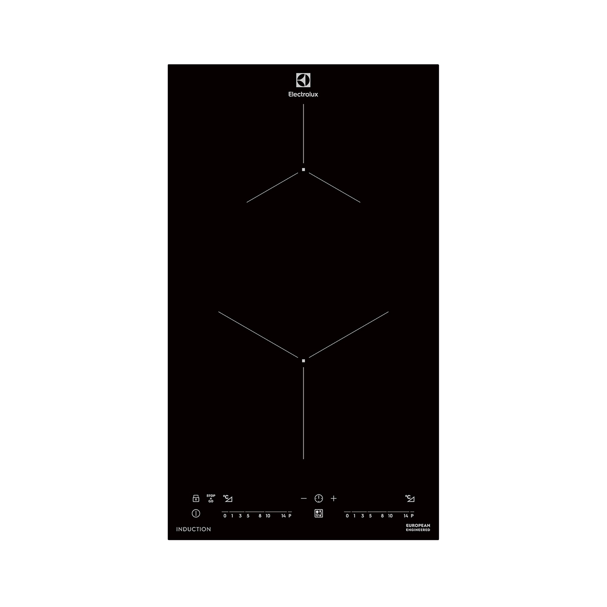 クリアブラックIHヒーター 2口タテ（200V） KB-KC011-01-G141 2口タテ（W291×D510×H59mm）