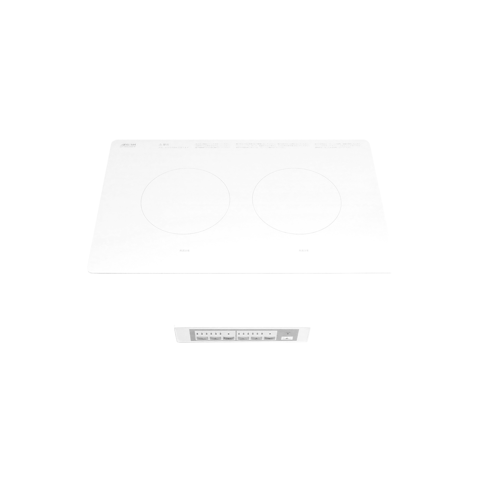 IHヒーター ガラストップ(WH) 2口ヨコ IH グリルレス（200V） KB-PT001-10IH-G141 コンロ・食洗機・設備機器  キッチン toolbox