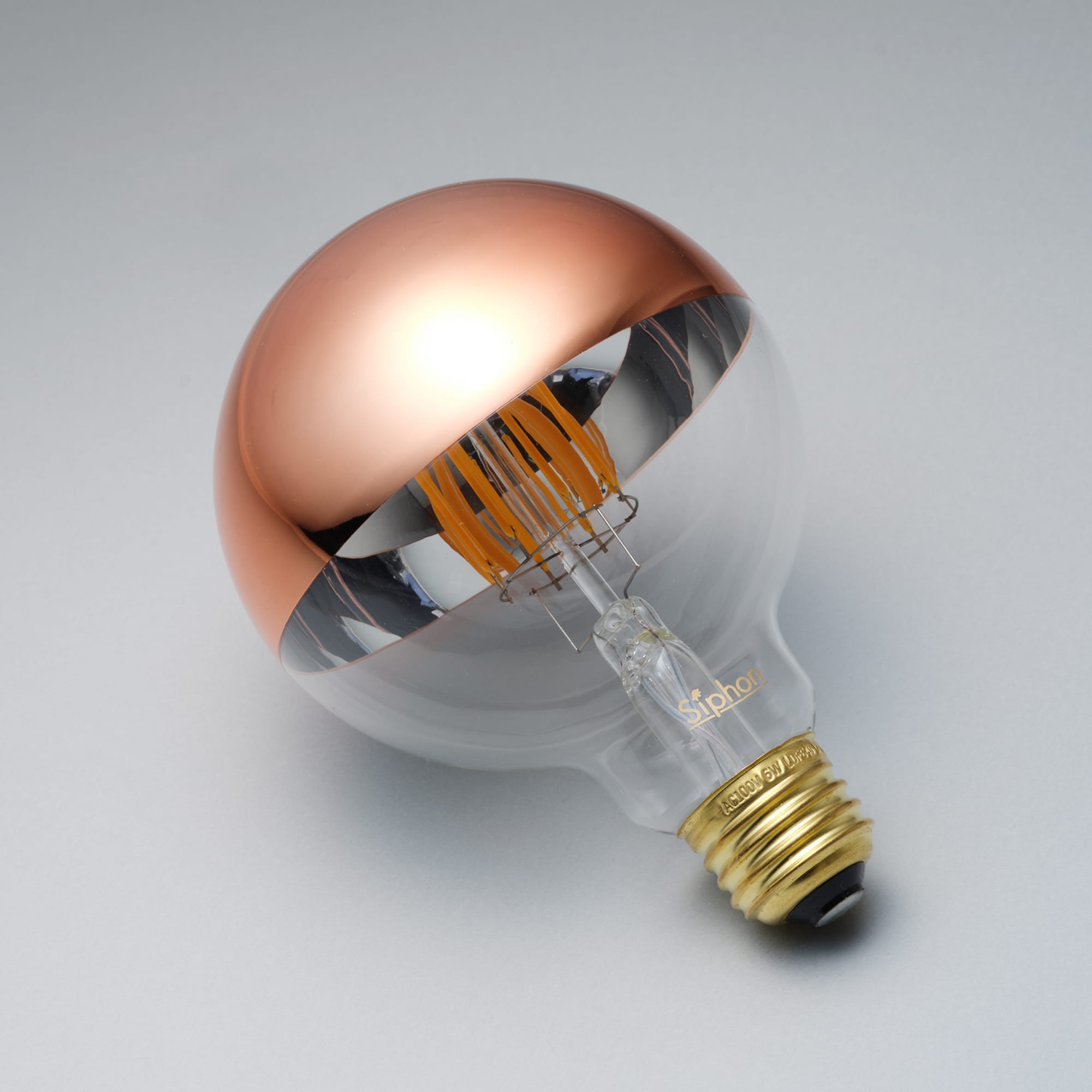 ミラーLED電球 φ95(E26)55W相当 コッパー 2700K電球色 LT-BB007-12-G141