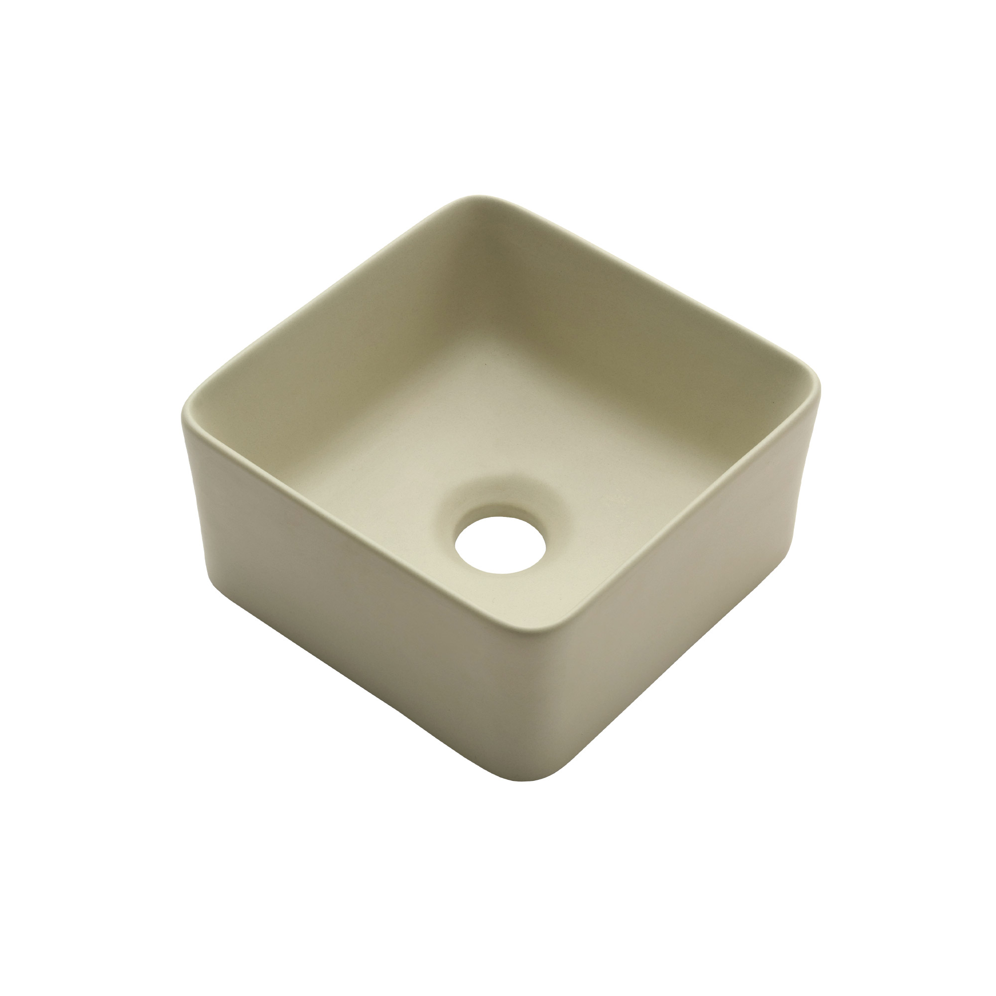 陶器の手洗い器 角240 サンドベージュ KB-PR012-02-G141 手洗い器 バス・トイレ toolbox